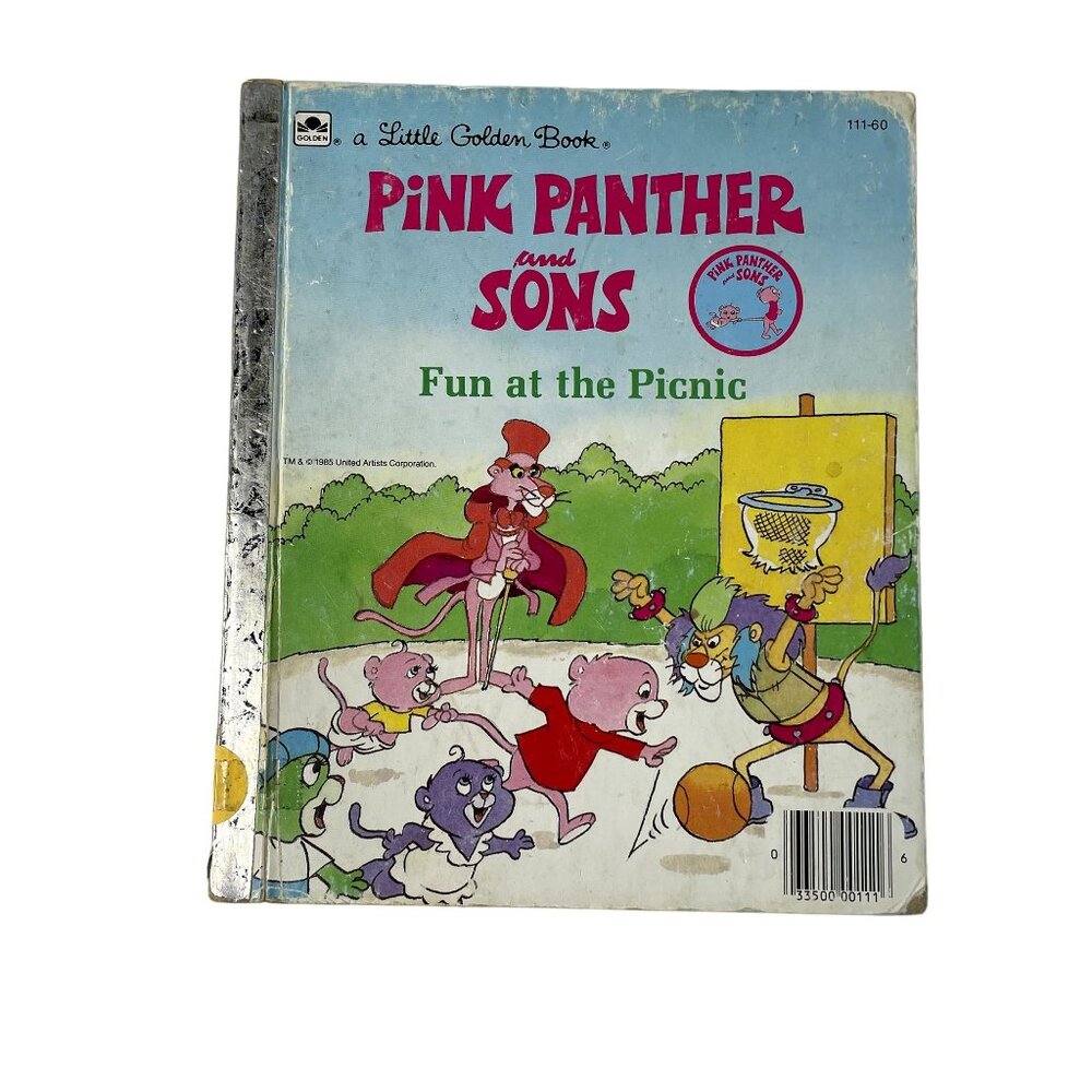 Pink Panther and Sons Little Golden Book 1985 Childrens Story Book u